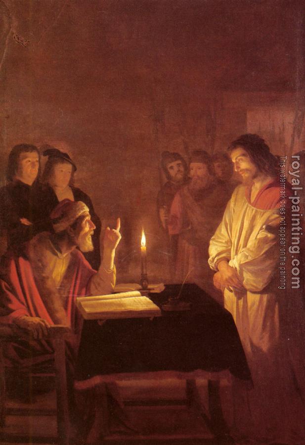 Gerrit Van Honthorst : Christ Before the High Priest